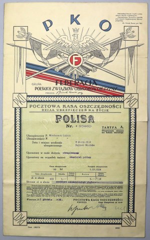 PKO Federation of Polish Associations of Defenders of the Fatherland, POLISA for Life 1936.