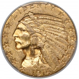 USA, 5 dollars 1914, Indian Head