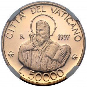 Vatican, 50.000 lire 1997 John Paul II