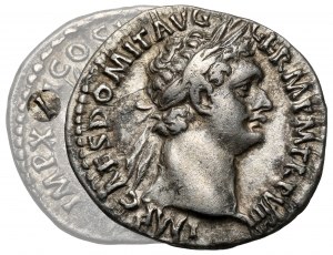 Domitian (81-96 n. l.) Denár - chyba v legendě