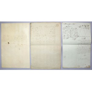 Papiery stemplowe, Galicja Wschodnia - Kraków, Lwów i Przemyśl 1795-1802 (3szt)