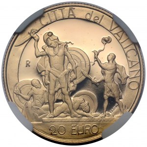 Watykan, 20 euro 2004-R, Rzym - Jan Paweł II - Dawid i Goliat