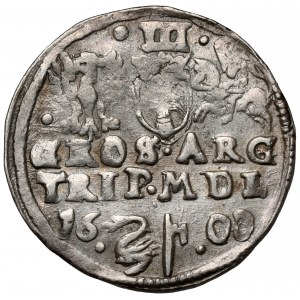 Zygmunt III Waza, Trojak Wilno 1600 - Łabędź - b.rzadki