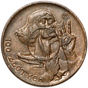 Próba BRĄZ 100 złotych 1925 MAŁY Kopernik
