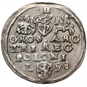 Zygmunt III Waza, Trojak Lublin 1598 - L z lewej