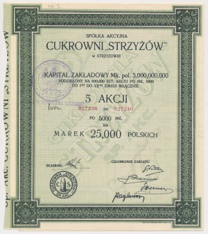Zuccherificio STRZYŻÓW, Em.1-7, 5x 5.000 mk
