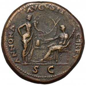 Neron (54-68 n.e.) Sesterc - rzadki