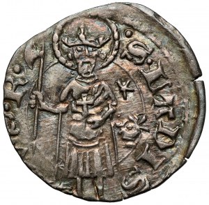 Hongrie, Louis d'Anjou (1342-1382) Denier - Roi / Bouclier