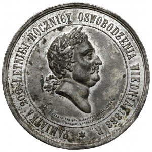 Medal Pamiątka oswobodzenia Wiednia, Sobieski, 1883