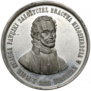 Medal, Peter Skarga - founding of the Brotherhood of Mercy, 1884