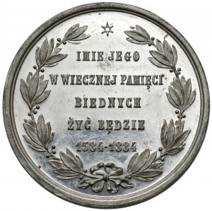 Medal, Peter Skarga - founding of the Brotherhood of Mercy, 1884