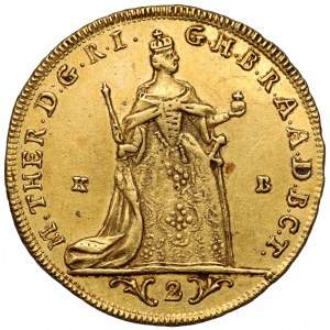 Węgry, Maria Teresa, 2 dukaty 1765 KB, Kremnica