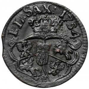 Auguste III Sas, Grosz Gubin 1754 (H)