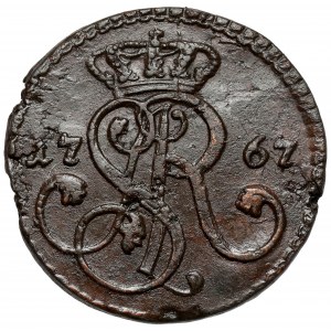 Poniatowski, Grosz 1767-G, Kraków - zawijas