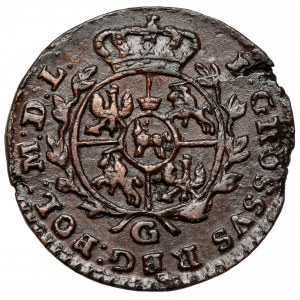Poniatowski, Grosz 1767-G, Kraków - zawijas