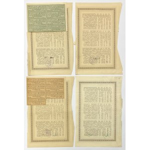 Łódź, TKM, 5% Listy zastawne 100-3.000 zł 1933 (4szt)