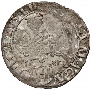 Sigismond Ier l'Ancien, centime de Vilnius 1535 - lettre N - rare