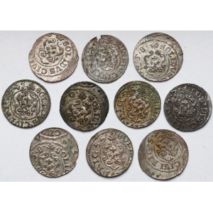 Karol X Gustaw, Szelągi Ryga 1654-1660 - zestaw (10szt)