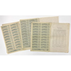 Kolej Lwów-Czeniowce-Jassy, Obligacje 200, 1.000 i 5.000 guldenów 1894 (3szt)