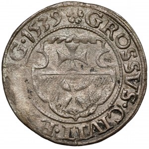 Zygmunt I Stary, Grosz Elbląg 1539 - w prawo
