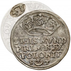 Zygmunt I Stary, Grosz Kraków 1548 - dwa fleurony - rzadki
