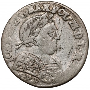 Jan III Sobieski, Szóstak Bydgoszcz 1684 SVP - w zbroi