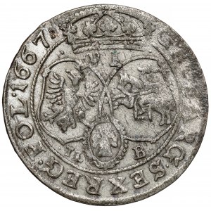 Jan II Kazimierz, Szóstak Bydgoszcz 1667 TLB