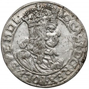 Jan II Kazimierz, Szóstak Kraków 1663 AT - z obwódkami