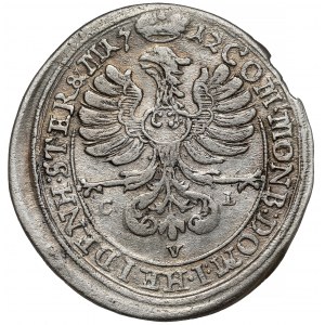 Śląsk, Karol Fryderyk, 6 krajcarów 1712 CVL, Oleśnica