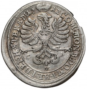 Silésie, Charles Frederick, 6 krajcars 1712 CVL, Olesnica