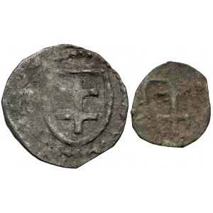 Władysław II Jagiełło, Trzeciak i Denar - fałszerstwo Łuckie - zestaw (2szt)