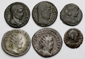 Römisches Reich, Folis und Antoninians - Satz (6 Stück)