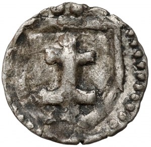 Ladislaus II Jagiello, Cracow denarius - double cross