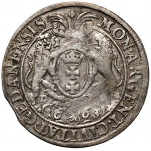 Jan II Kazimierz, Ort Gdańsk 1663 DL