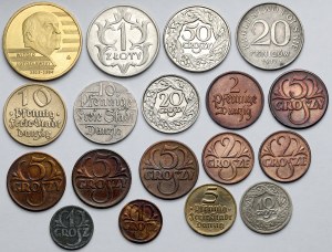 Dantzig, 2-20 fenig 1917-1932 et 1 penny - 2 zloty 1923-2013 - set (18pcs)
