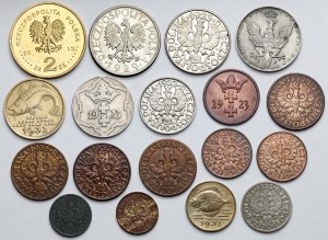 Danzig, 2-20 fenigs 1917-1932 and 1 grosz - 2 zlotys 1923-2013 - set (18pcs)