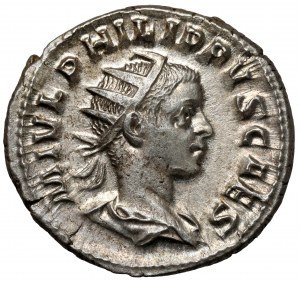 Filip II., syn Filipa I. Arabského (247-249 n. l.) Antoninián