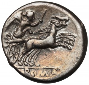 Republika, anonymné vydanie (190-180 pred n. l.) Denár