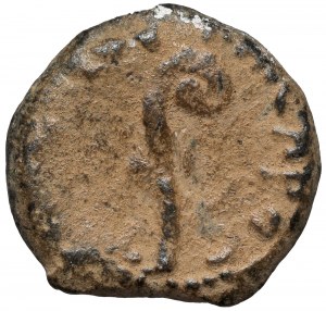 PONCJUS PI£AT, Prefect of Judea (26-36 AD) Prutah, Jerusalem