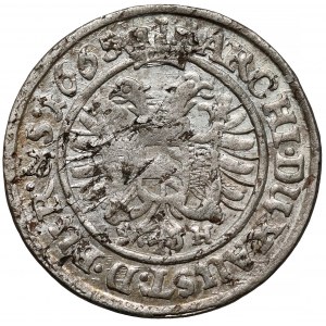 Śląsk, Leopold I, 3 krajcary 1665 SH, Wrocław