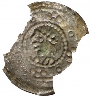 Greater Poland, Brakteat - crowned head - RARE