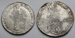 Nizozemsko, Stříbrné dukáty 1693 a 1698 - sada (2ks)