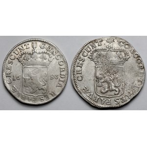 Niderlandy, Srebrne Dukaty 1693 i 1698 - zestaw (2szt)
