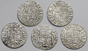 Sigismondo III Vasa, Mezzi binari 1620-1624 - set (5 pezzi)