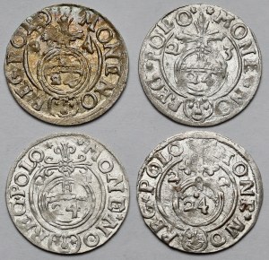 Sigismund III. Vasa, Halbschienen 1621-1624 - Satz (4 Stück)