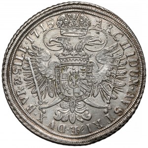 Śląsk, Karol VI, Talar 1715, Wrocław