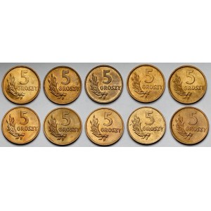 5 groszy 1949-B - mennicze (10szt)