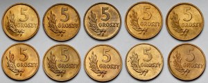 5 pennies 1949-B - mint (10pcs)