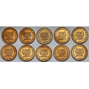 5 groszy 1949-B - mennicze (10szt)