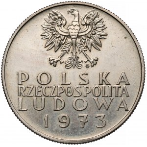 Próba MIEDZIONIKIEL 10 złotych 1973, 200 lat KEN - kaganek